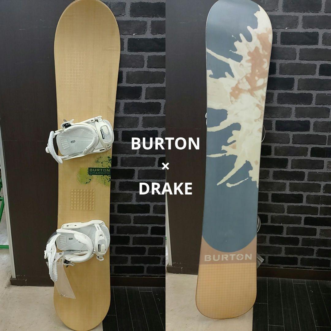 BURTONスノーボード　DRAKEビンディング　２点セット　初心者　ファースト
