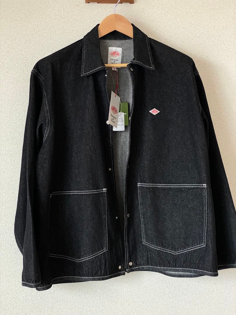 セール❗️新品DANTON カバーオール デニムジャケット メンズ40M