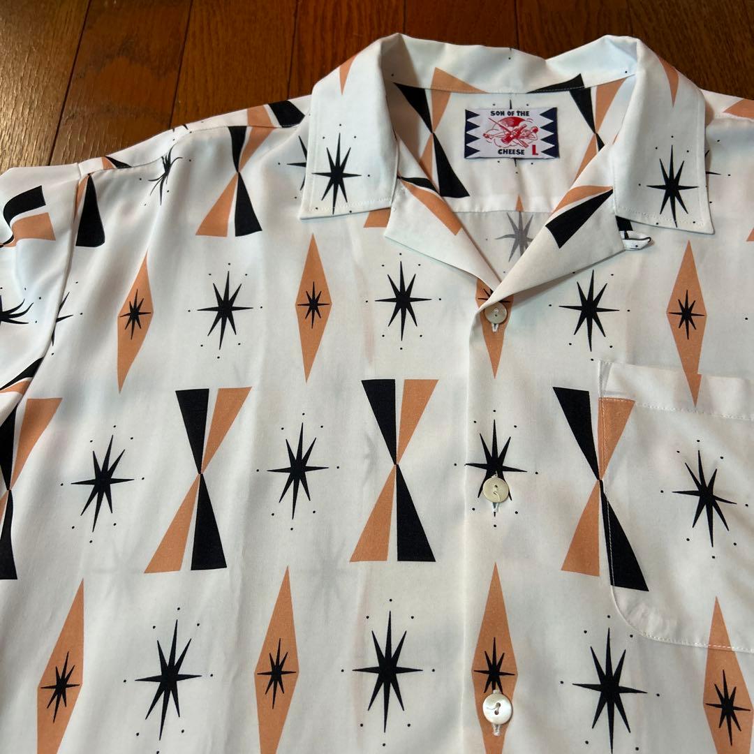 サノバチーズアロハシャツL東洋ロカビリークリームソーダラロッカ