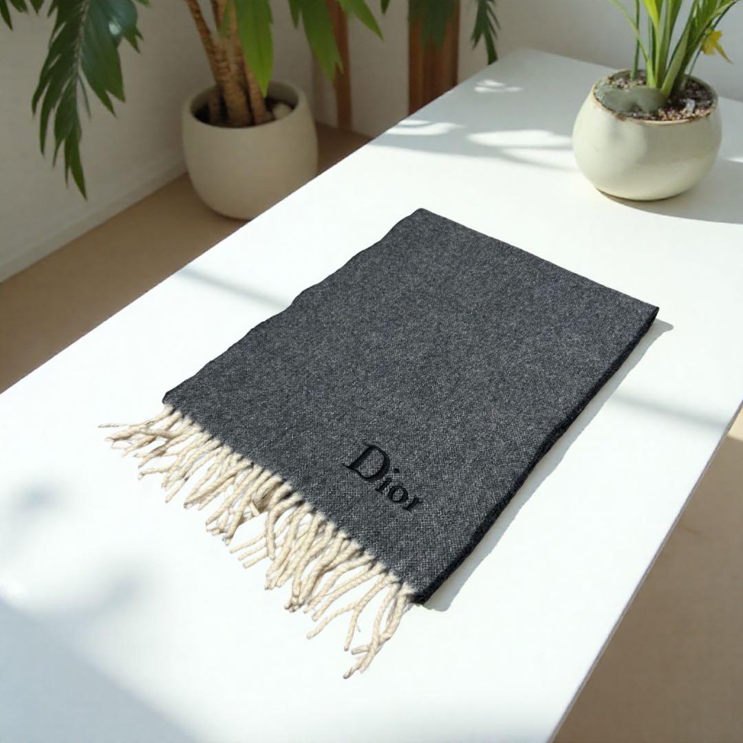 Bon Marché◎ ◆Christian Dior◆ マフラー/グレー