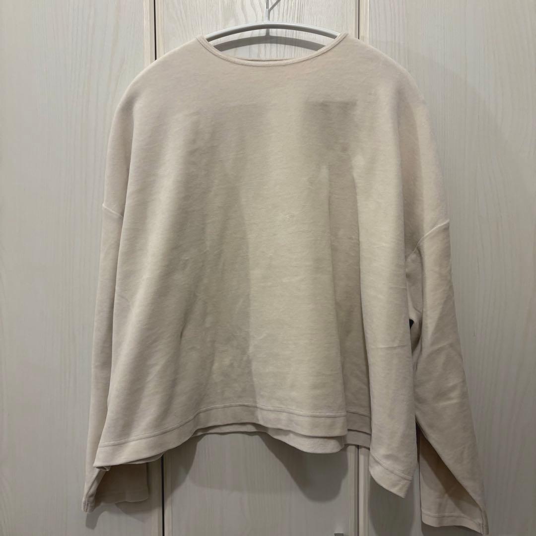 Shishi05 　nui mond ベロアプルオーバー　エクリュ