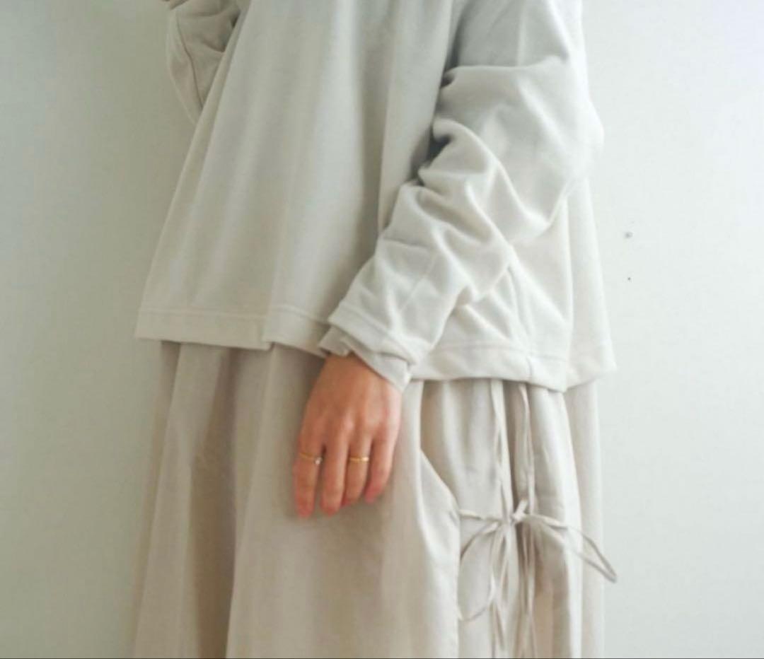 Shishi05 　nui mond ベロアプルオーバー　エクリュ