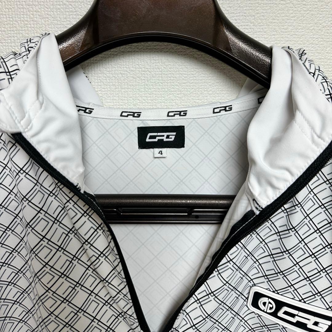 美品　CPG GOLF シーピージーゴルフ フード付きハーフジップ長袖　 XL