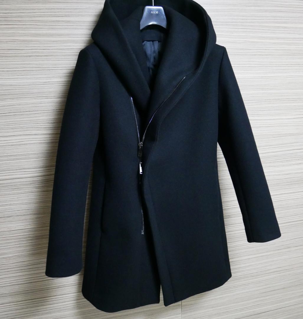 美品☆定価14.3万円 ジュンハシモト　希少カシミヤラップコート　サイズ２（S）