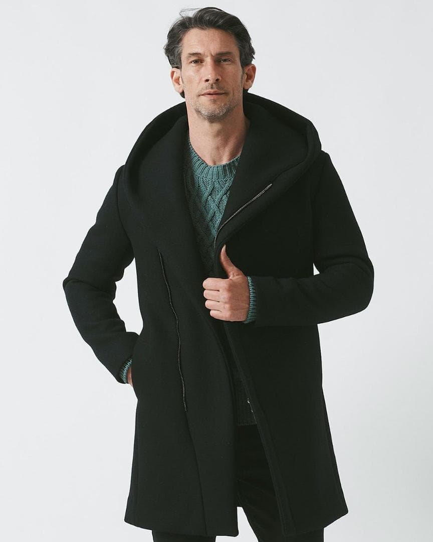 美品☆定価14.3万円 ジュンハシモト　希少カシミヤラップコート　サイズ２（S）