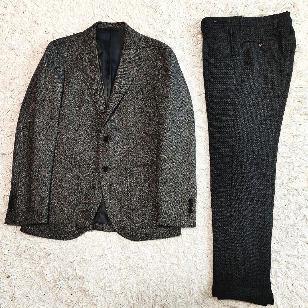 BEAMS × PT セットアップ ジャケパン ウール ヘリンボーン M相当