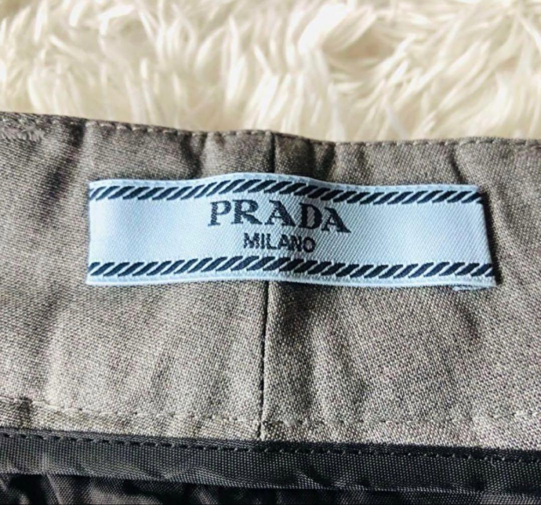 PRADA ワイドスラックス　グレー　44 2024年
