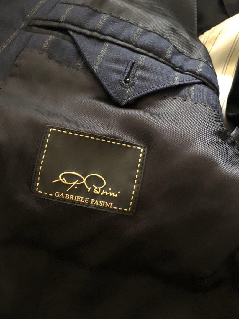 Gabriele pasini ガブリエレパジーニ ダブルスーツ ネイビー　48