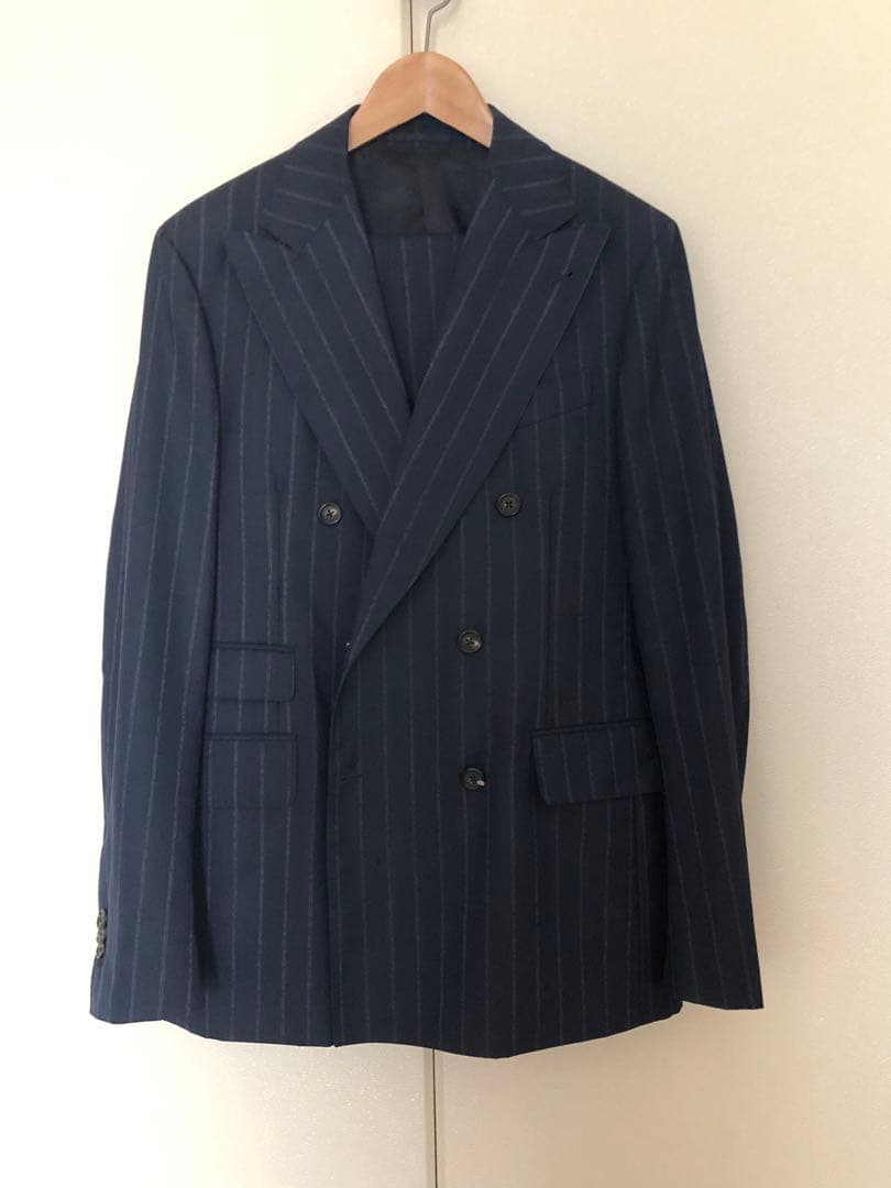 Gabriele pasini ガブリエレパジーニ ダブルスーツ ネイビー　48