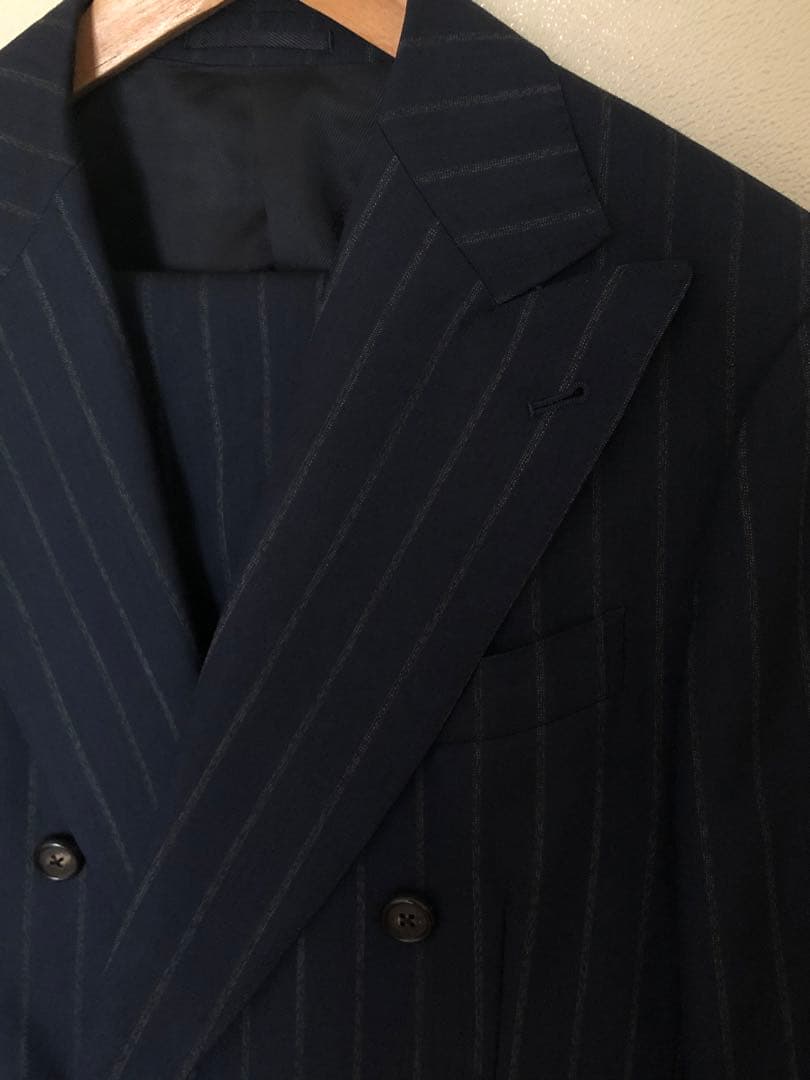 Gabriele pasini ガブリエレパジーニ ダブルスーツ ネイビー　48