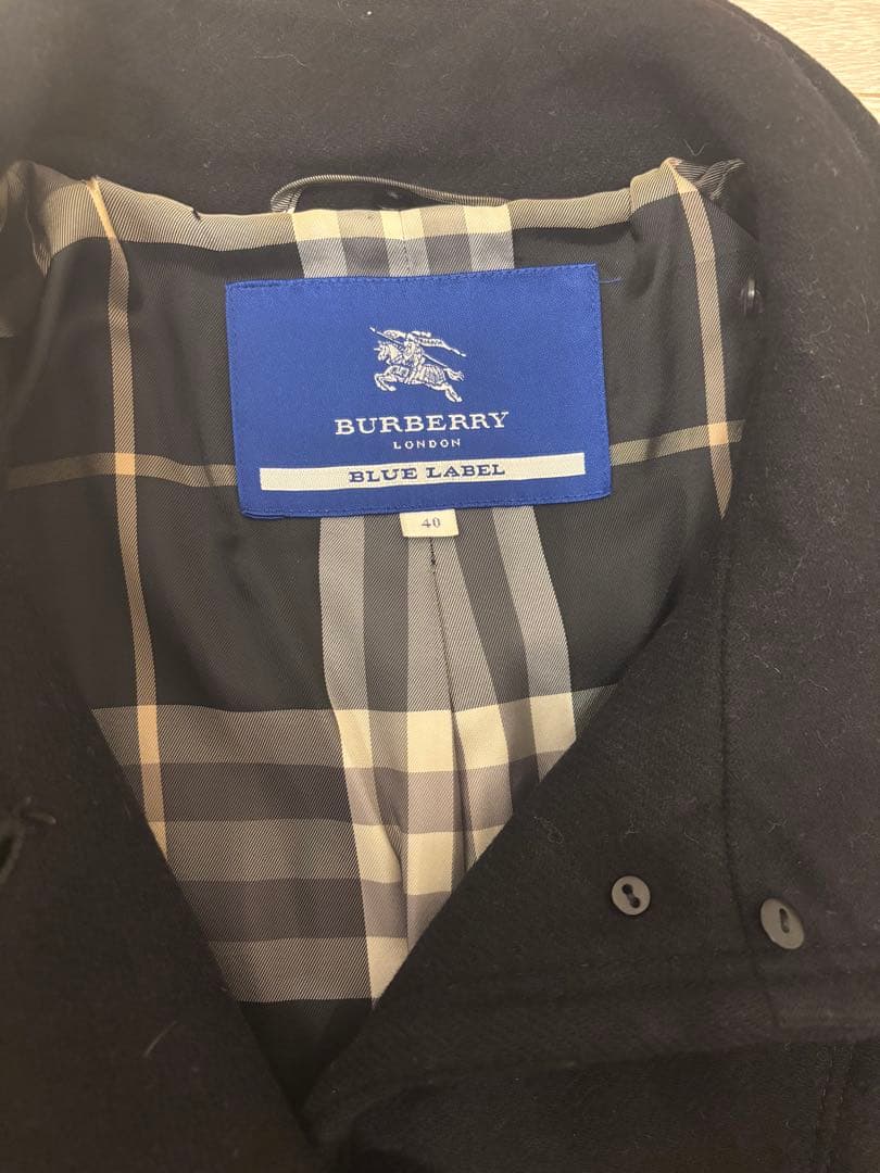 ！再値下！バーバリー ブルーレーベル ウールコート 40