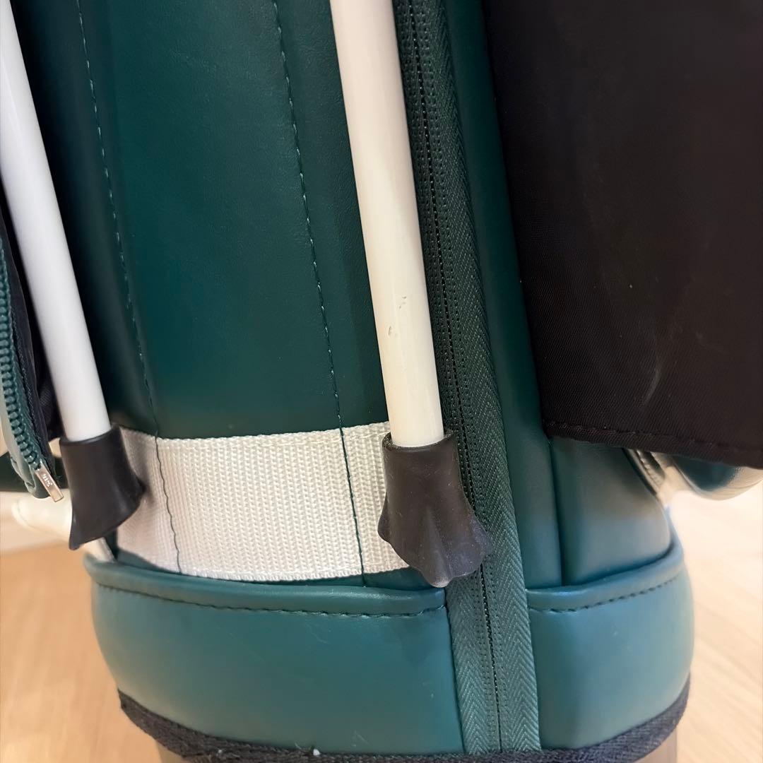 パーリーゲイツ　マーケット　ボーダー　グリーン　スタンドキャディバッグ