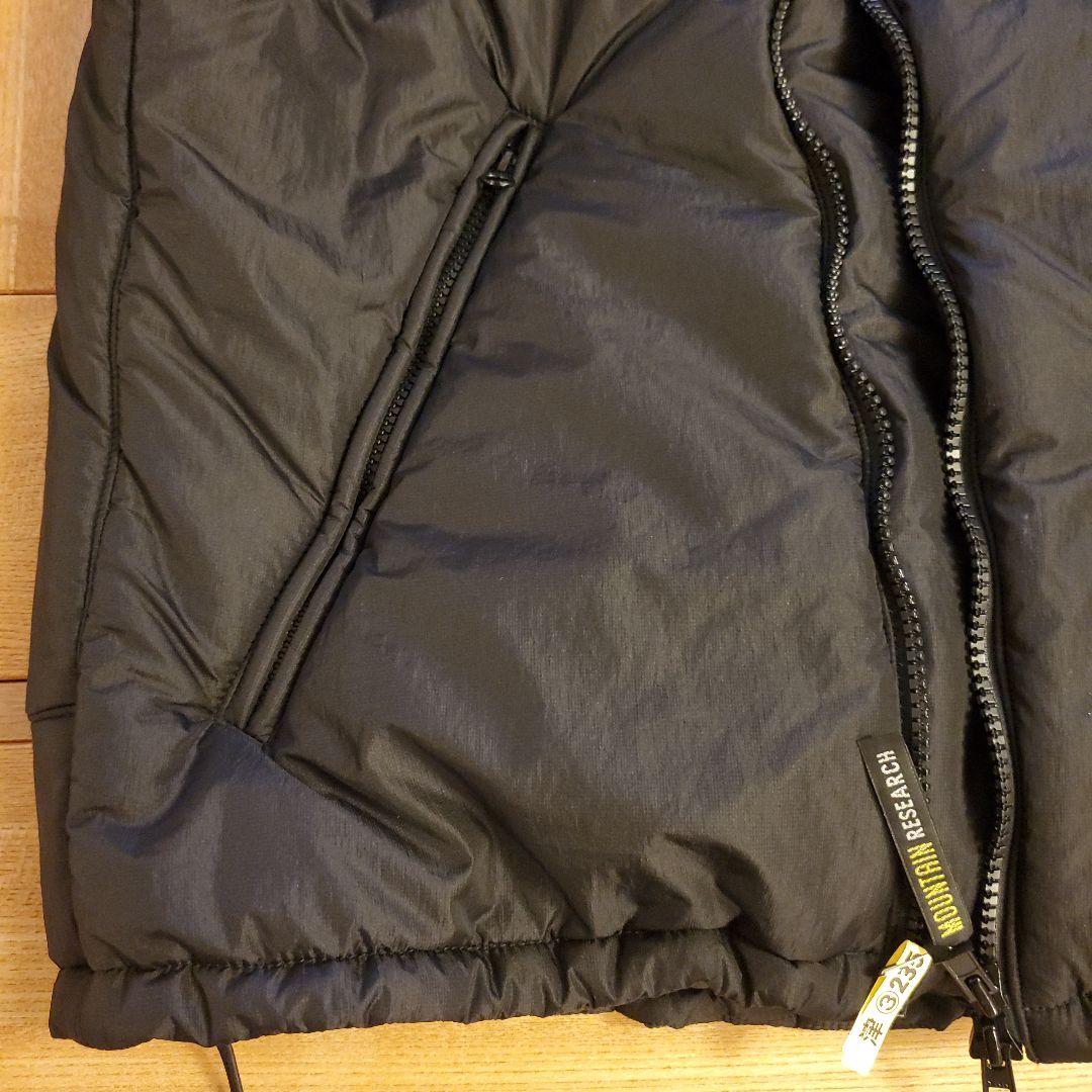【クリーニング済/美品】マウンテンリサーチ　ダウンベスト　メンズL　黒