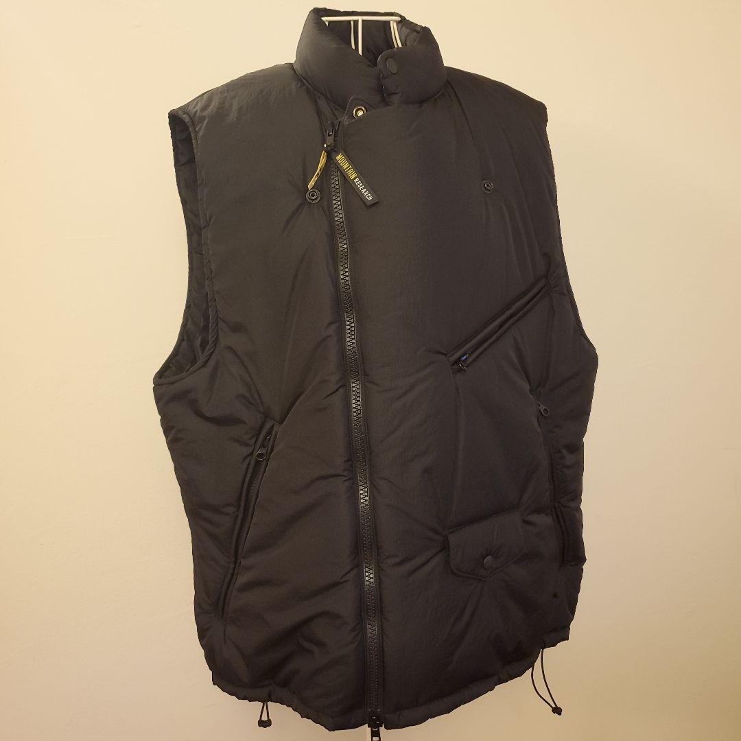 【クリーニング済/美品】マウンテンリサーチ　ダウンベスト　メンズL　黒