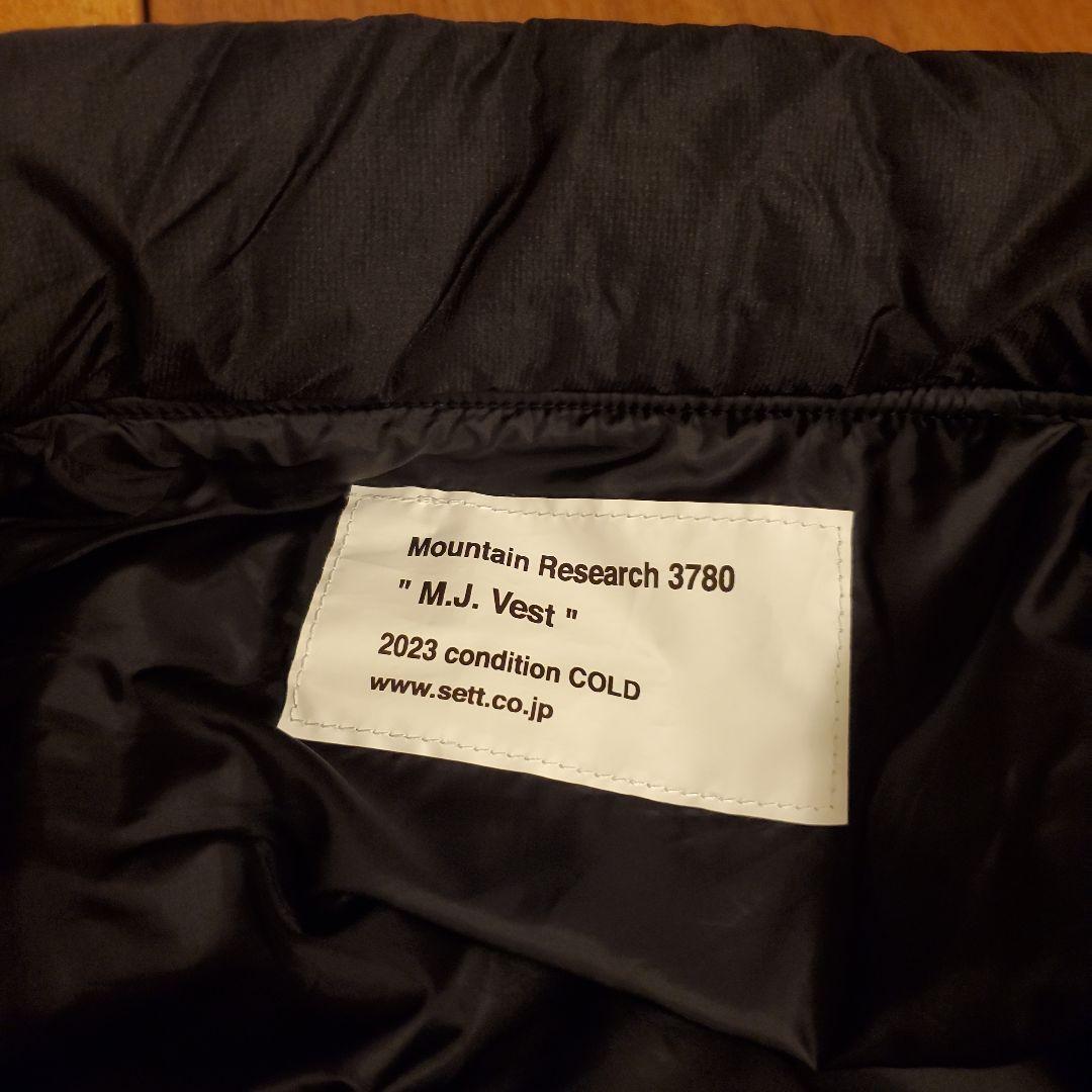 【クリーニング済/美品】マウンテンリサーチ　ダウンベスト　メンズL　黒