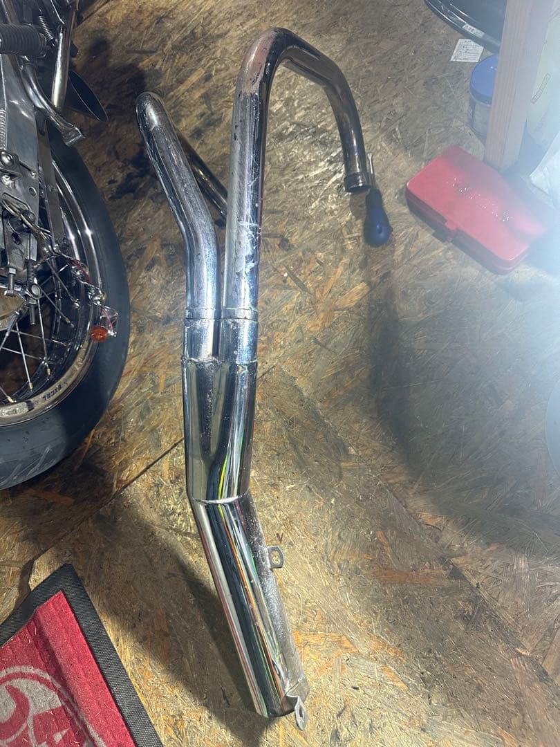 GS400 ヨシムラタイプマフラー　二重構造　当時物