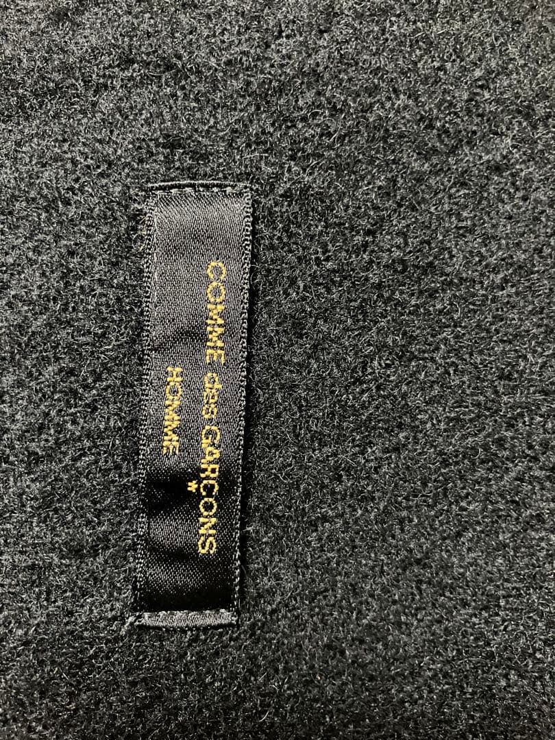 COMME des GARÇONS HOMME 縮絨？　黒マフラー