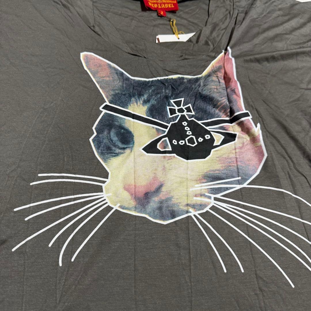 未使用★Vivienne Westwood 眼帯猫 オーブ半袖 変形 チュニック