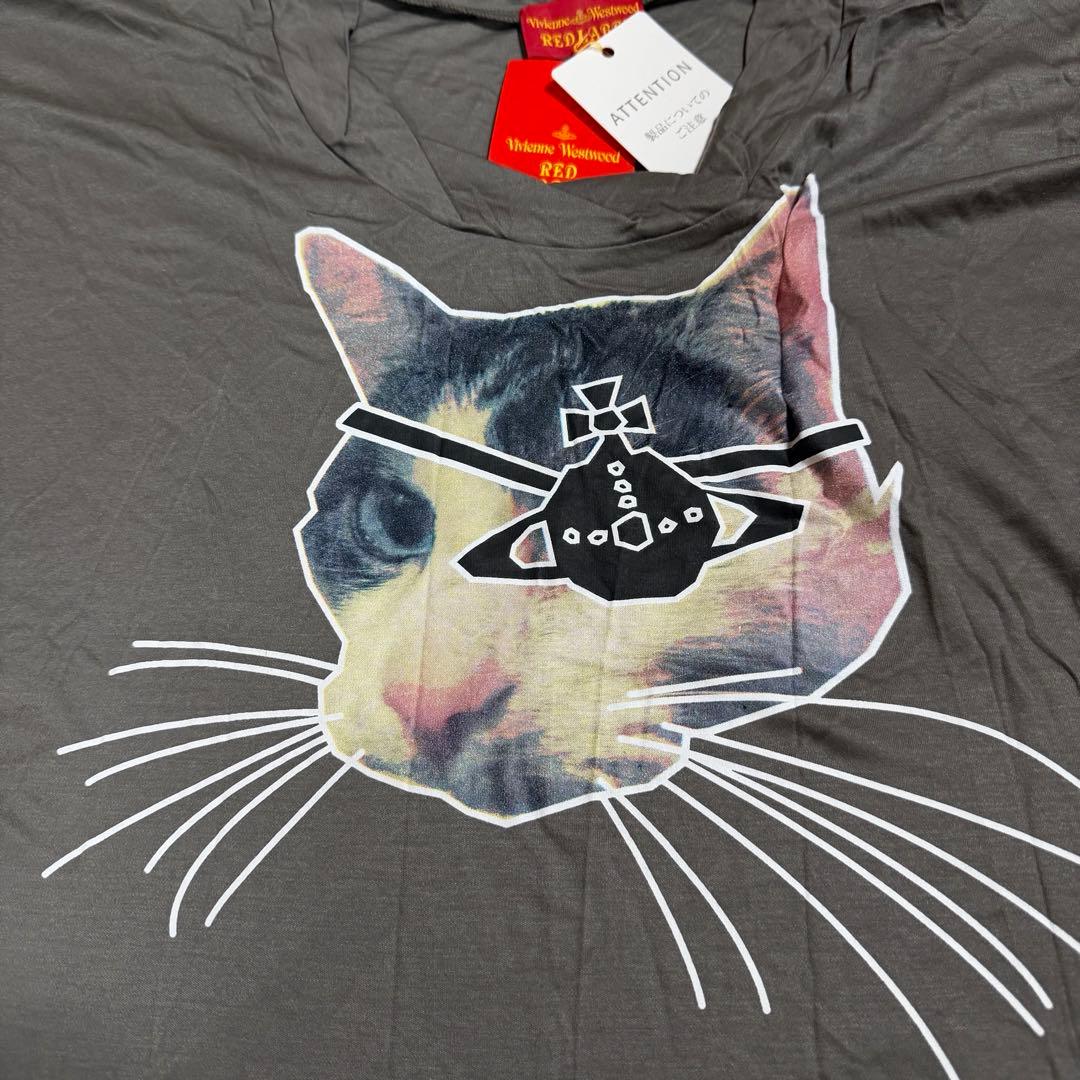 未使用★Vivienne Westwood 眼帯猫 オーブ半袖 変形 チュニック