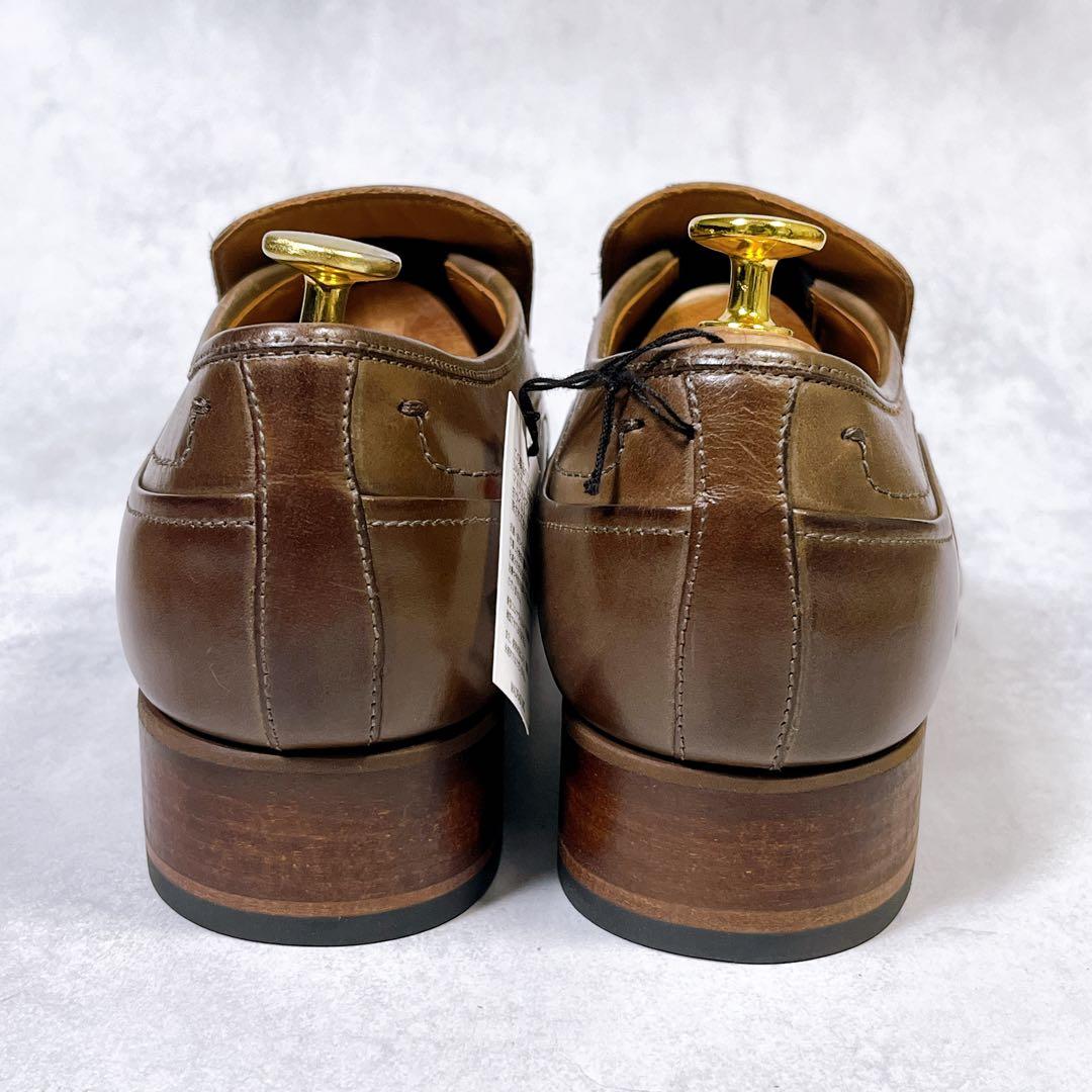 ☆新品☆【キャサリンハムネット】ドレスシューズ (24.5) ロングノーズ　茶