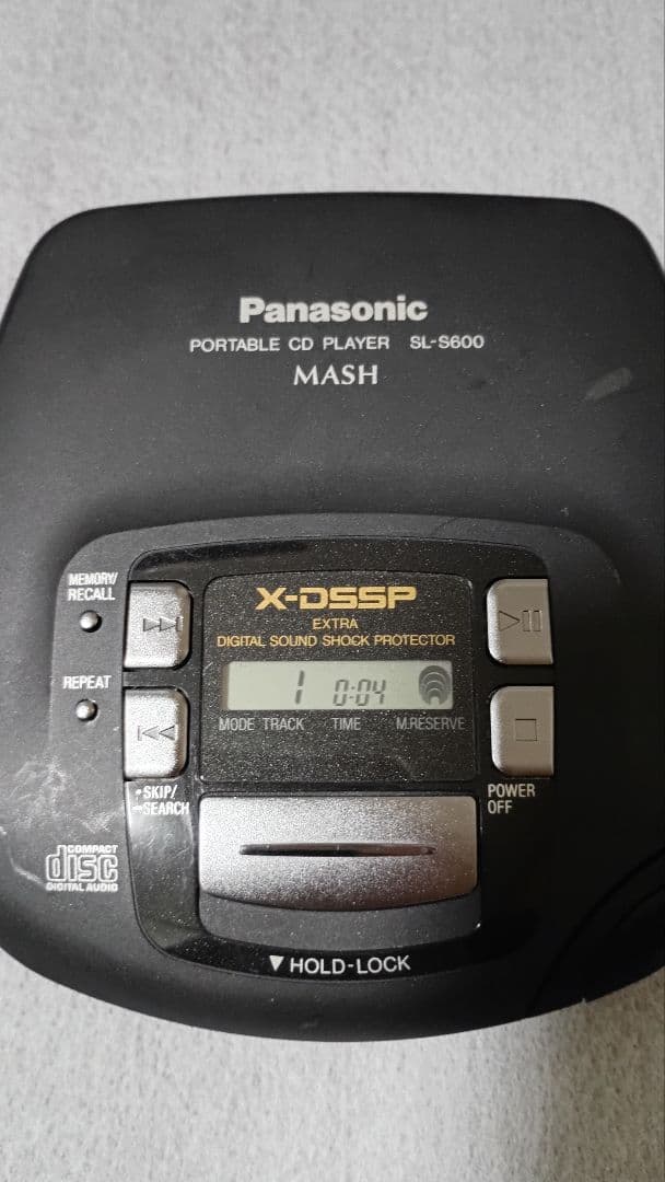 【訳アリ動作品】Panasonic SL-S600 ポータブルCDプレーヤー