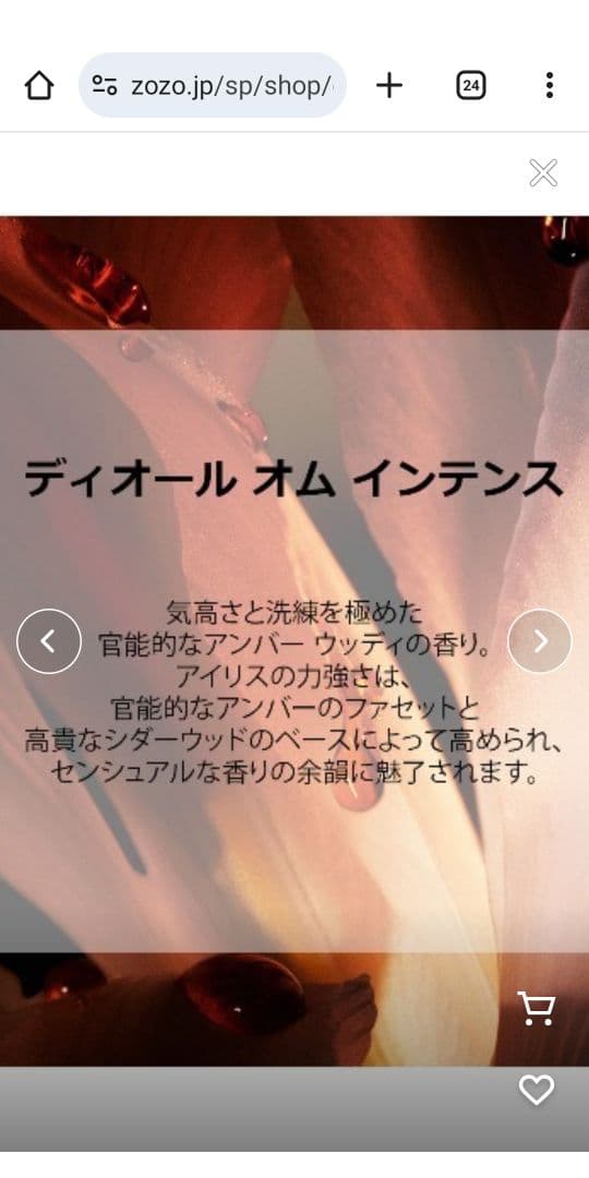 S*.様 ディオール オム インテンス オードゥ パルファン 50mL ノベルテ