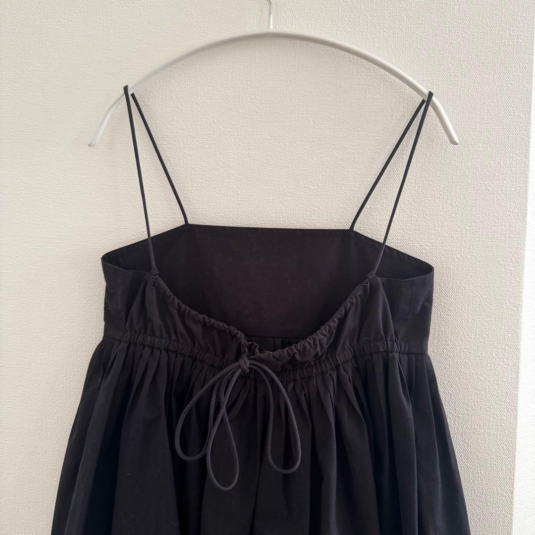 定価50,000円以上 Drawer 黒 キャミワンピース ストラップ調整可能