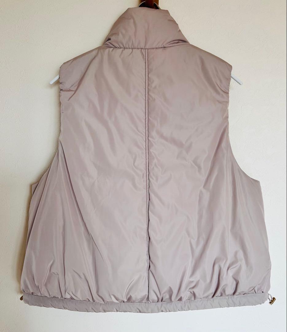 【美品】2024AW 23区 中綿 ショートパディング ベスト 38 ベージュ