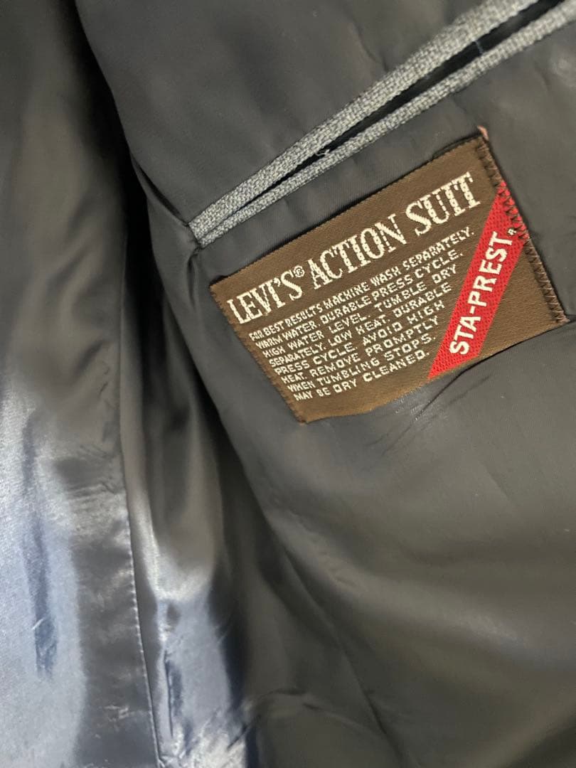 ★levi'sリーバイス★アクションスーツセットアップ美品70s80s古着