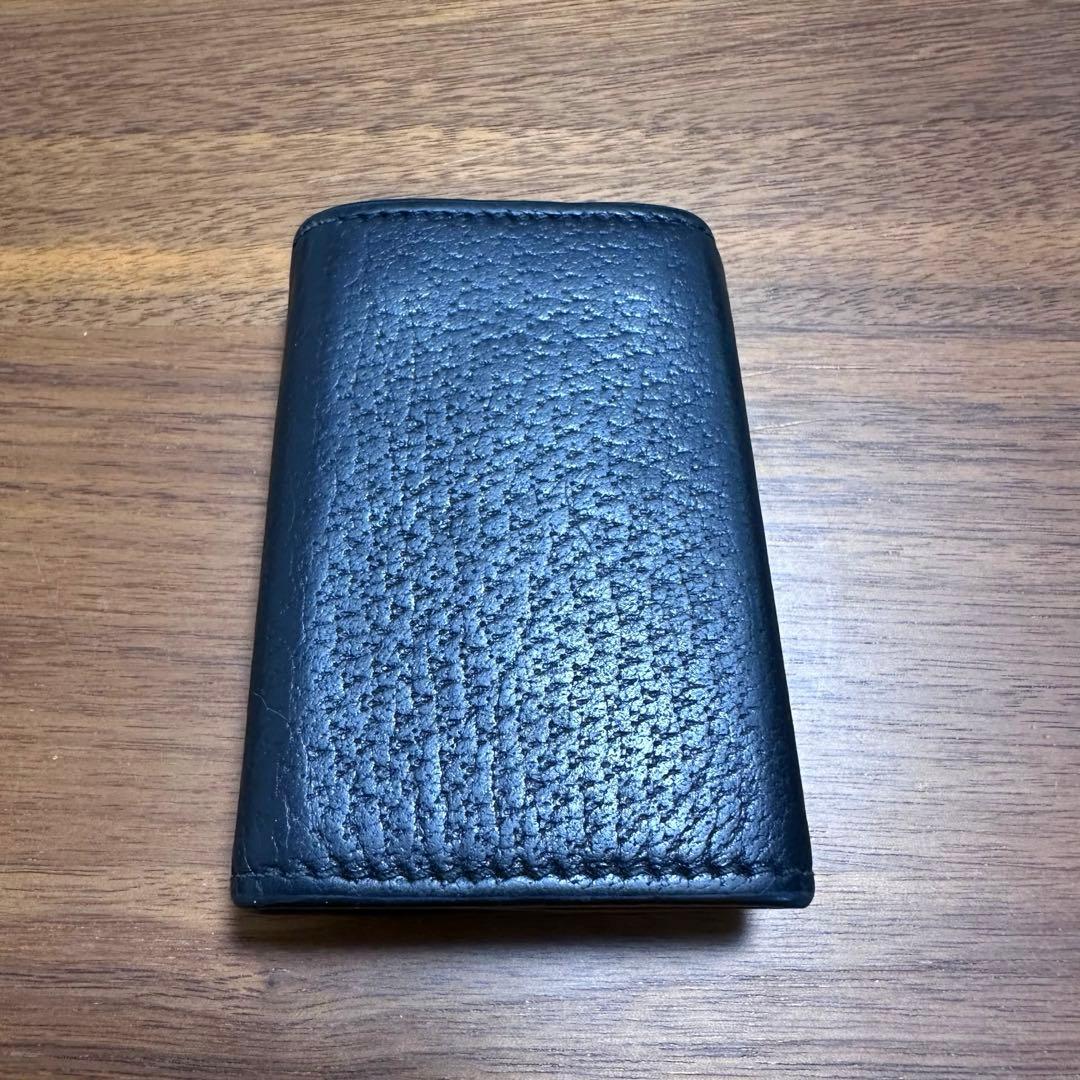 GUCCI ブラックレザーキーケース 蜂モチーフ アニマリエ