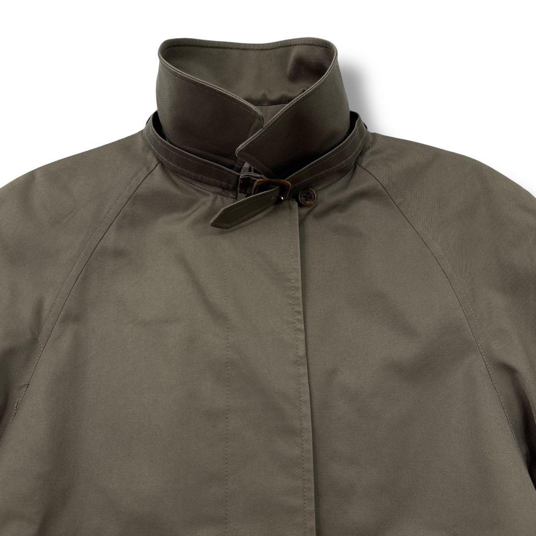 極美品】アクアスキュータム　トレンチコート　ベルト　カーキ　AQUA５　チェック