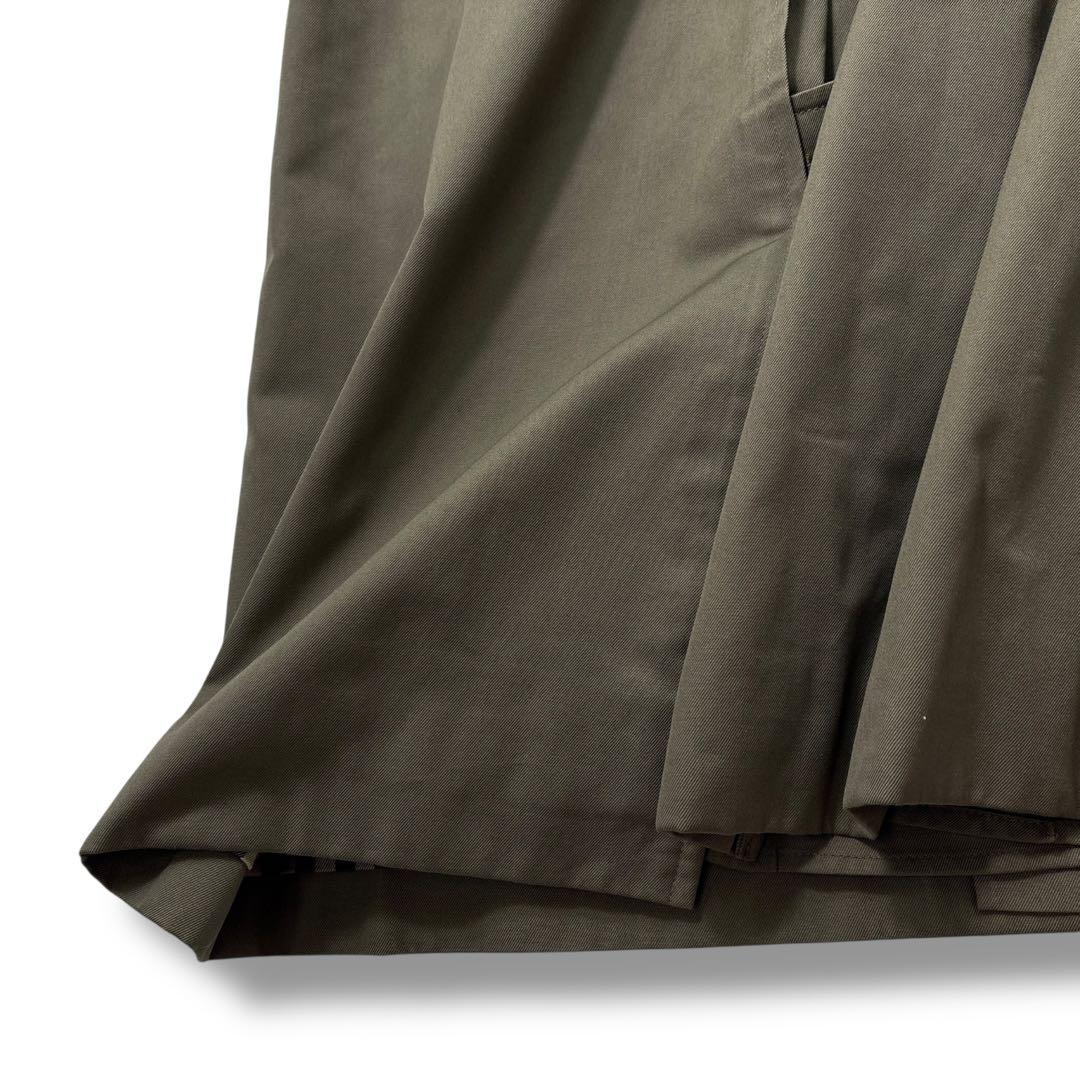 極美品】アクアスキュータム　トレンチコート　ベルト　カーキ　AQUA５　チェック