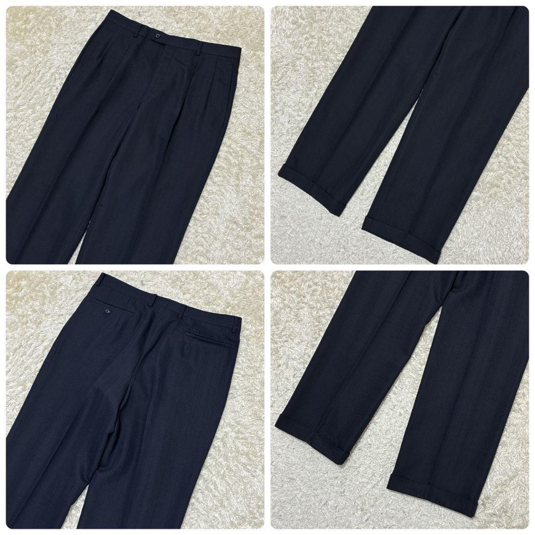 極美品✨Christian Dior セットアップ 高級スーツ上下 紺 ビジネス