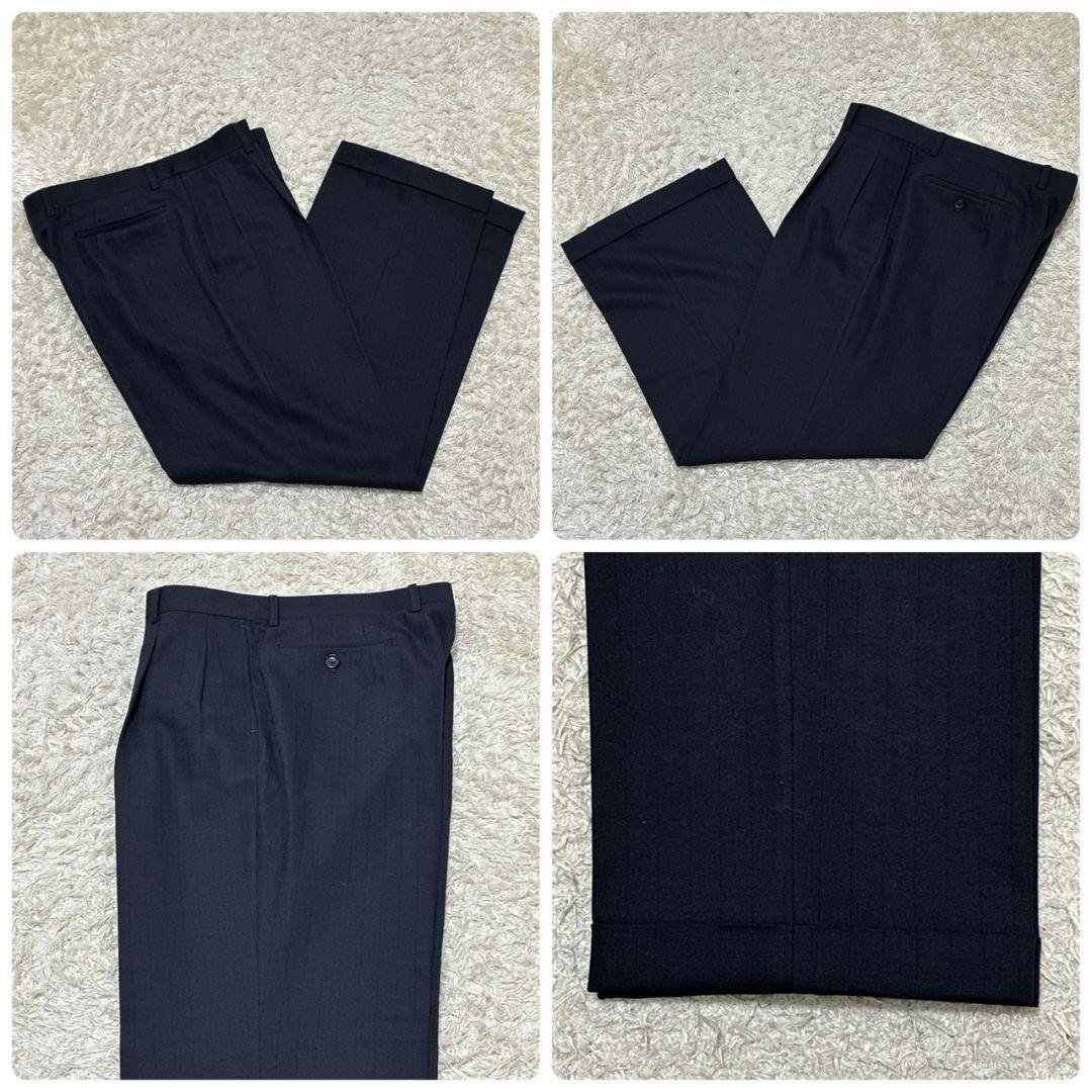 極美品✨Christian Dior セットアップ 高級スーツ上下 紺 ビジネス