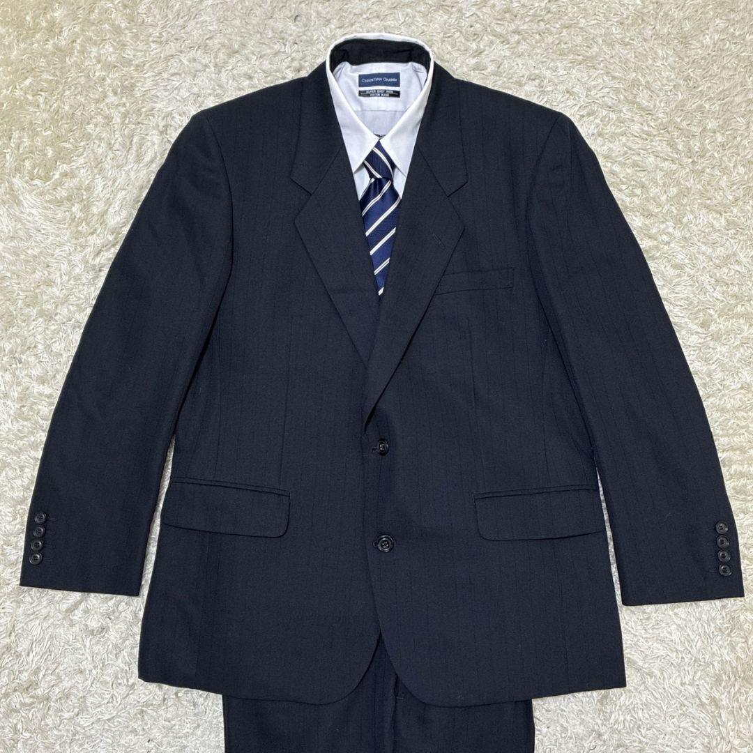 極美品✨Christian Dior セットアップ 高級スーツ上下 紺 ビジネス