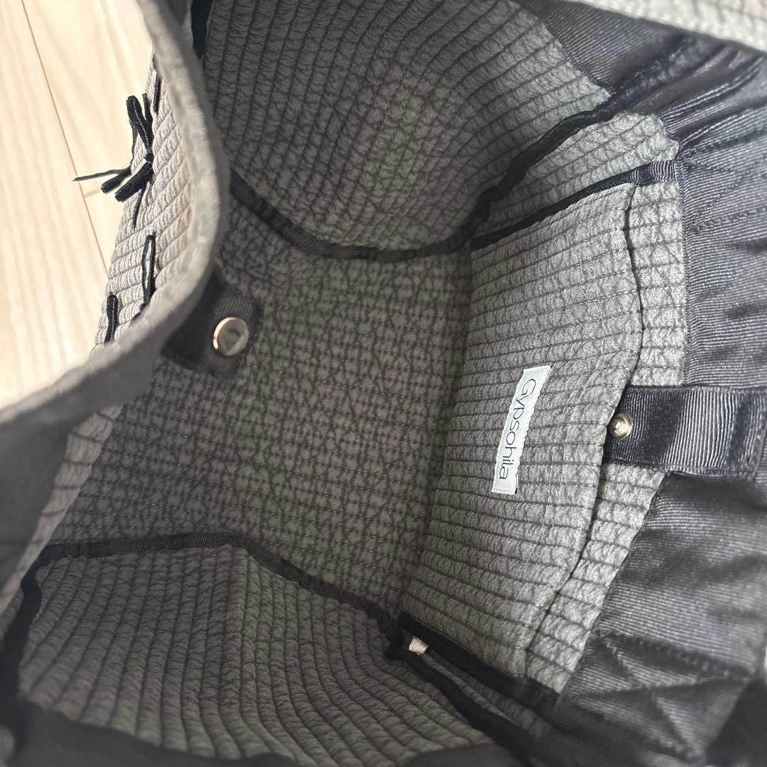 未使用　ジプソフィア　タウンバッグ　S ブラック　リボントート