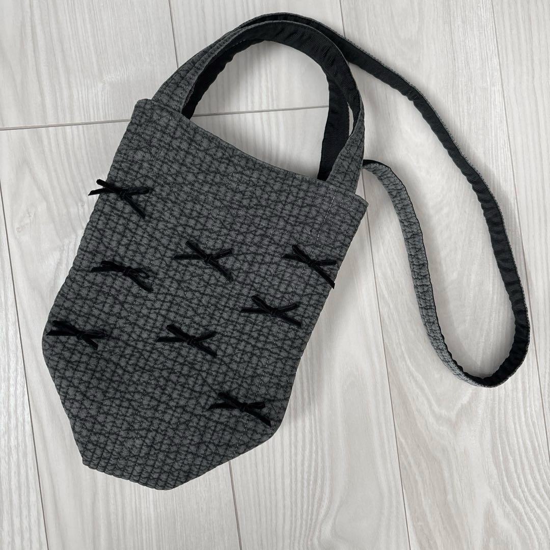 未使用　ジプソフィア　タウンバッグ　S ブラック　リボントート