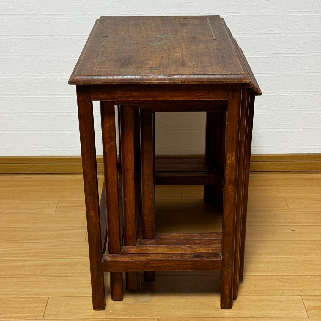 ネストテーブル 4連 4つ組 サイドテーブル ナイトテーブル ヴィンテージ家具