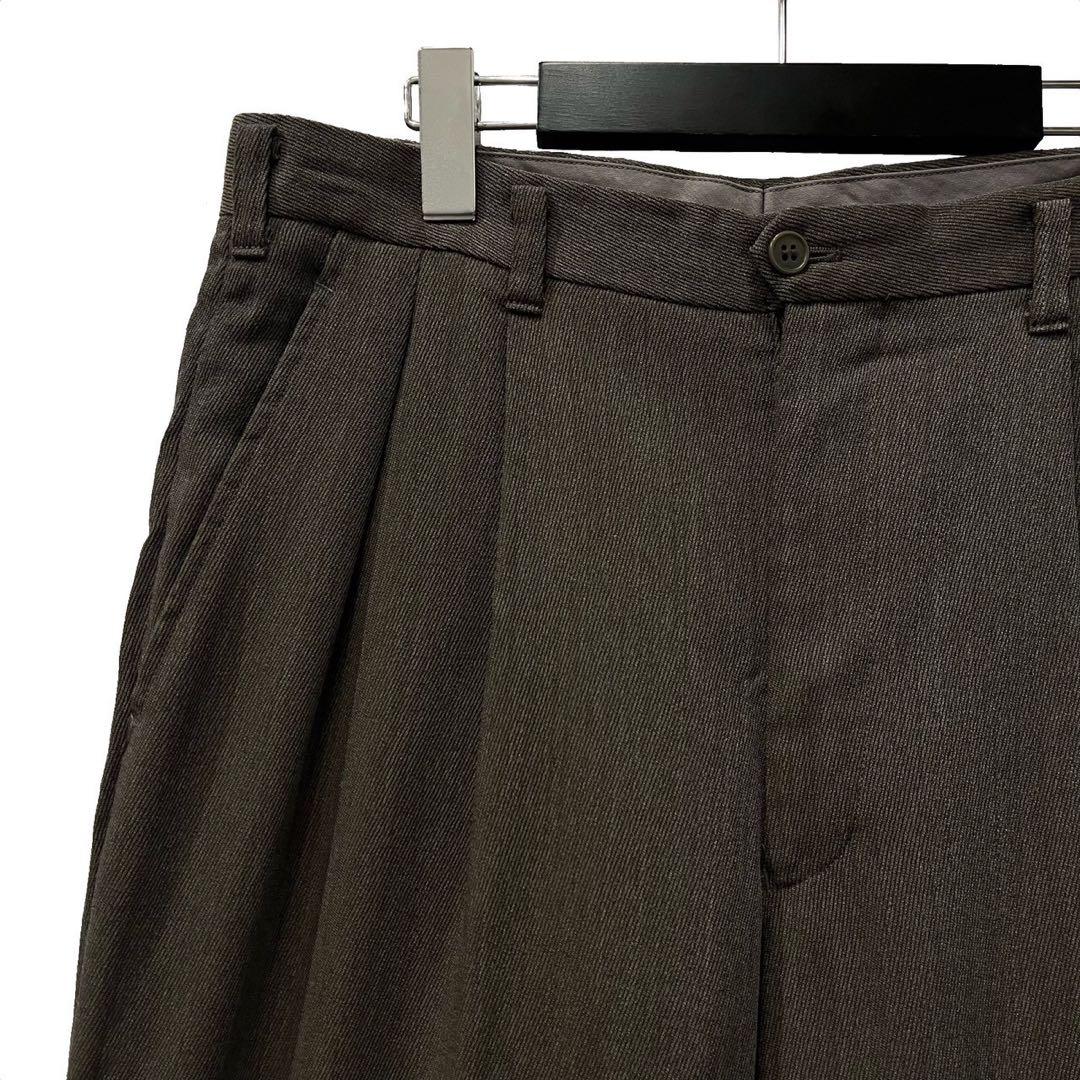 90s Christian DIOR 2タックウールスラックス 名作 HOMME