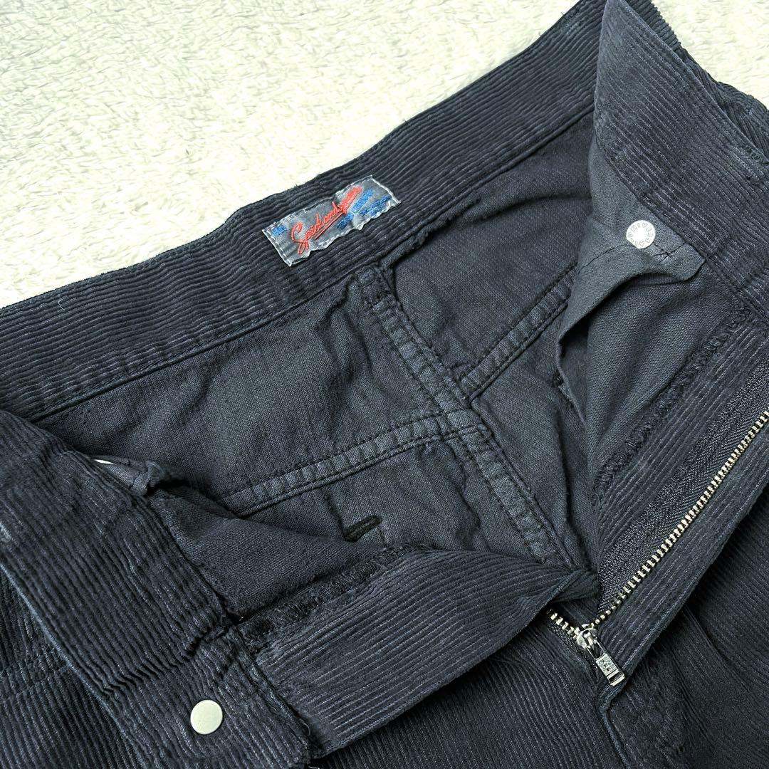 新品未使用】Spick & Span コーデュロイパンツ　おおきめサイズ　黒40