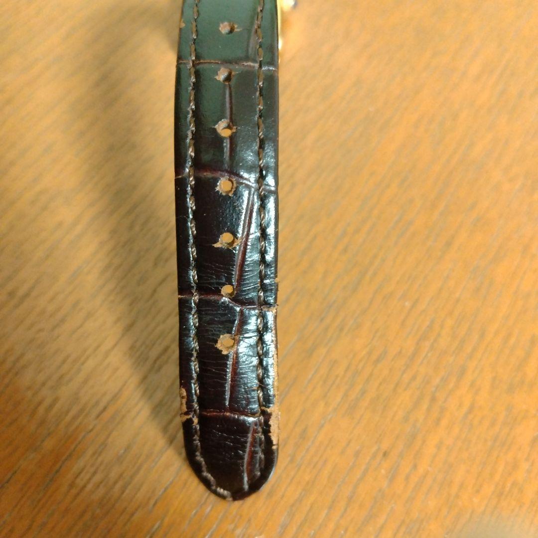 値下げ　セイコー　稼働品　ナノユニバース　ブラウン　ゴールド　腕時計