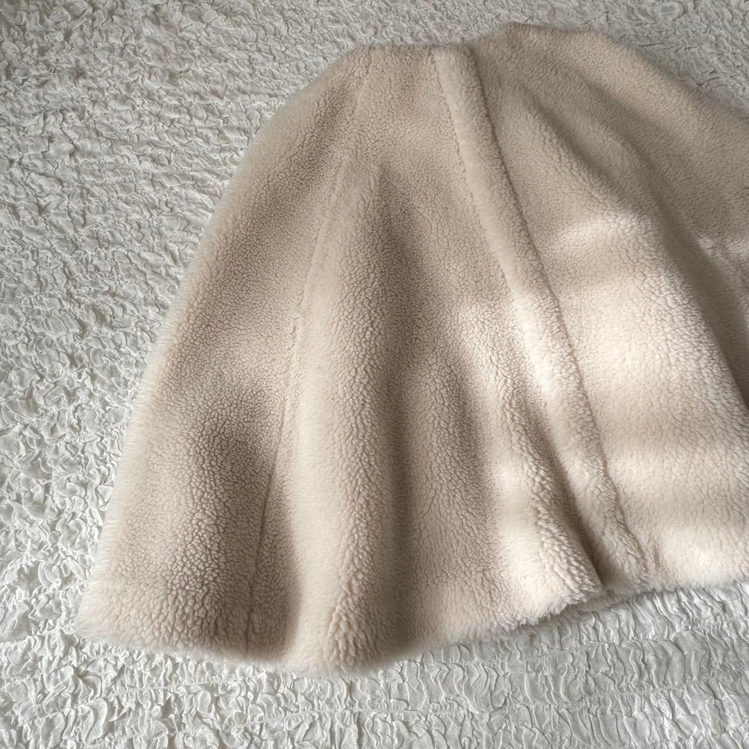 Trefle+1 トレフルプラスワン クマケープ ポンチョ ホワイト もこもこ