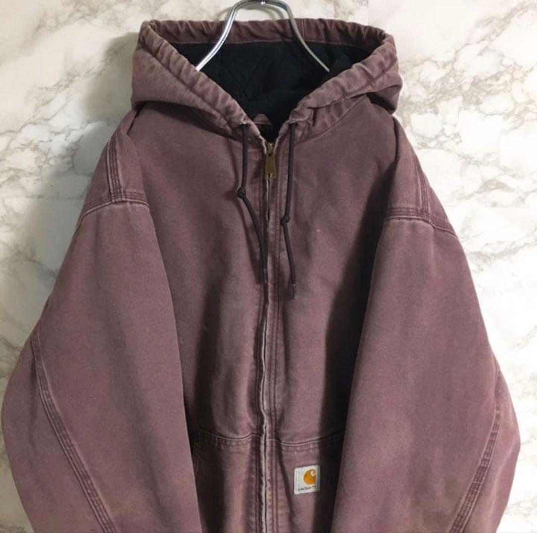 【希少】メキシコ製カーハート　アクティブジャケッワンポイントロゴ