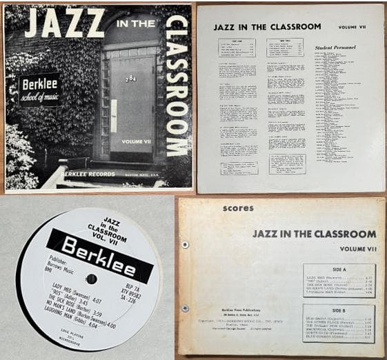 BERKLEE バークリー音楽院 ジャズインザクラスルームLP11枚　全スコア付