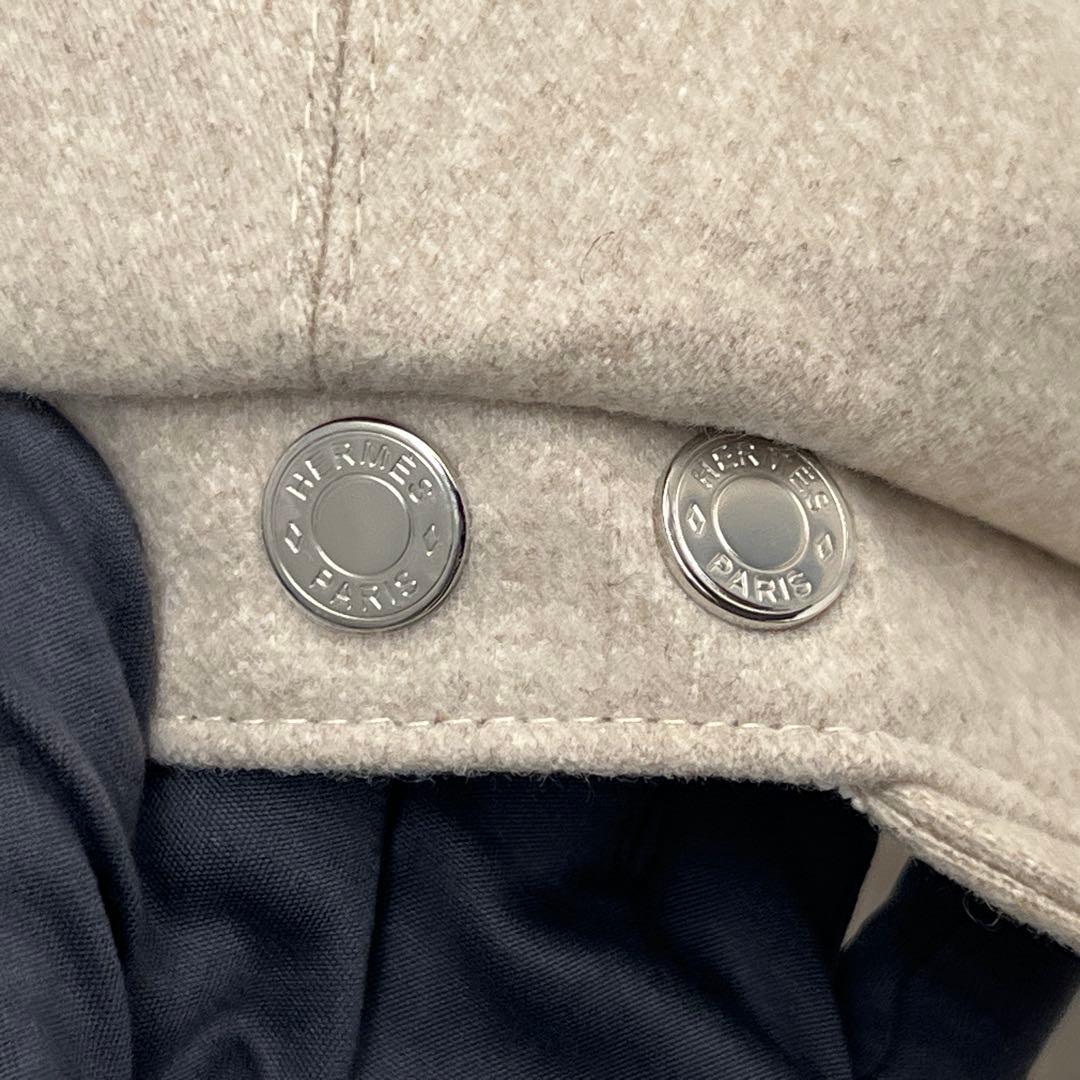 エルメス セリエ キャスケット 帽子 ベージュ HERMES