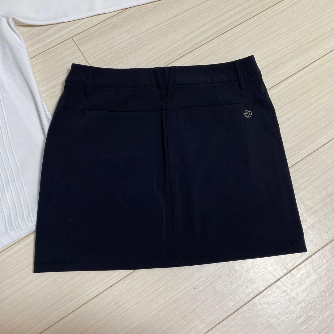 デサントゴルフ　セットアップ　ニット　スカート　ゴルフウェア