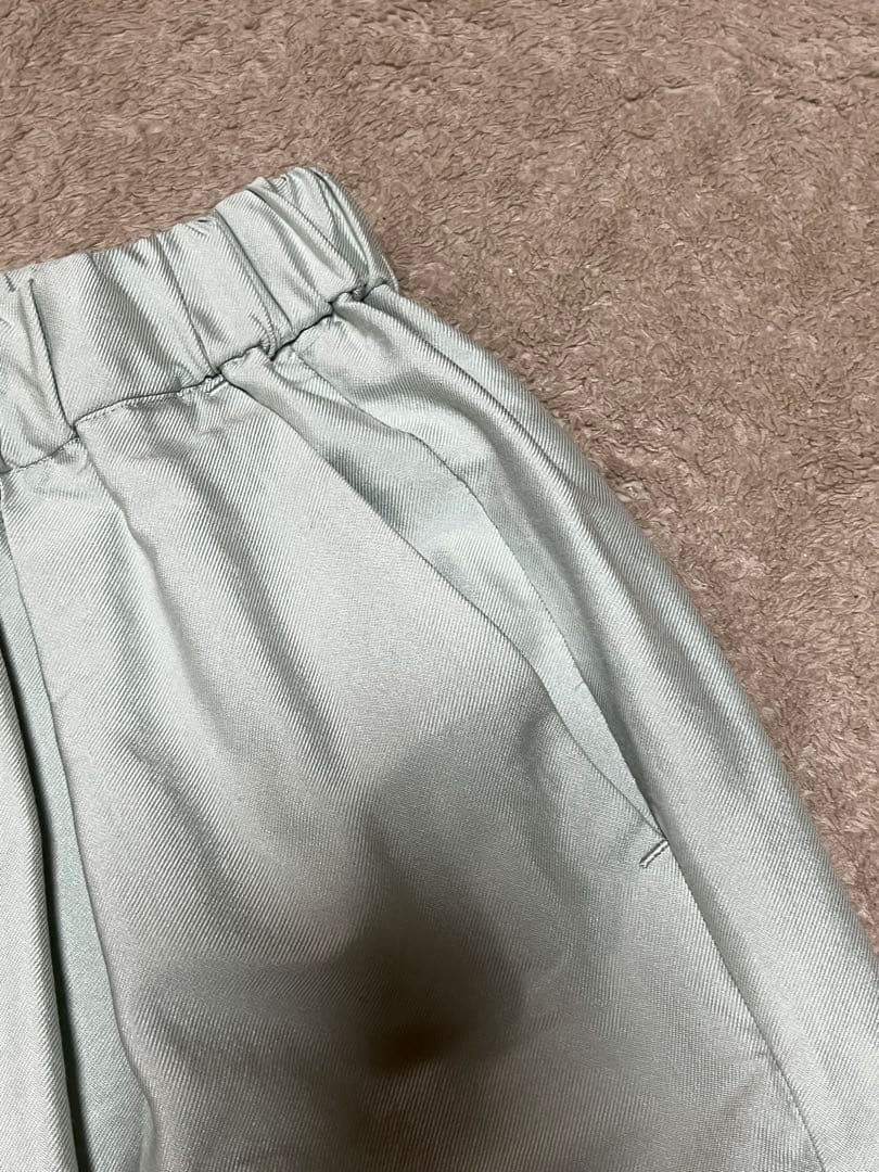 humoresque/ ミントグリーン カジュアルパンツ タック入り