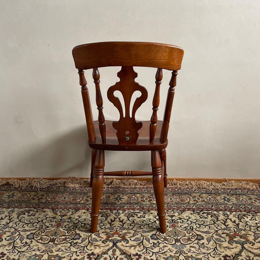 ③ コスガ家具　ウィンザーチェア　パイン材　ダイニングチェア