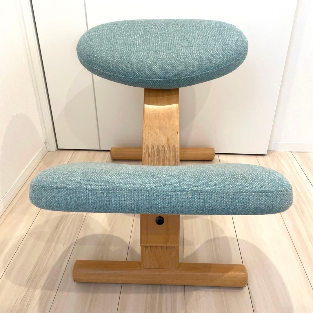 正規品　バランスラボ バランスチェア バランスイージー ホワイトカバー付 美品