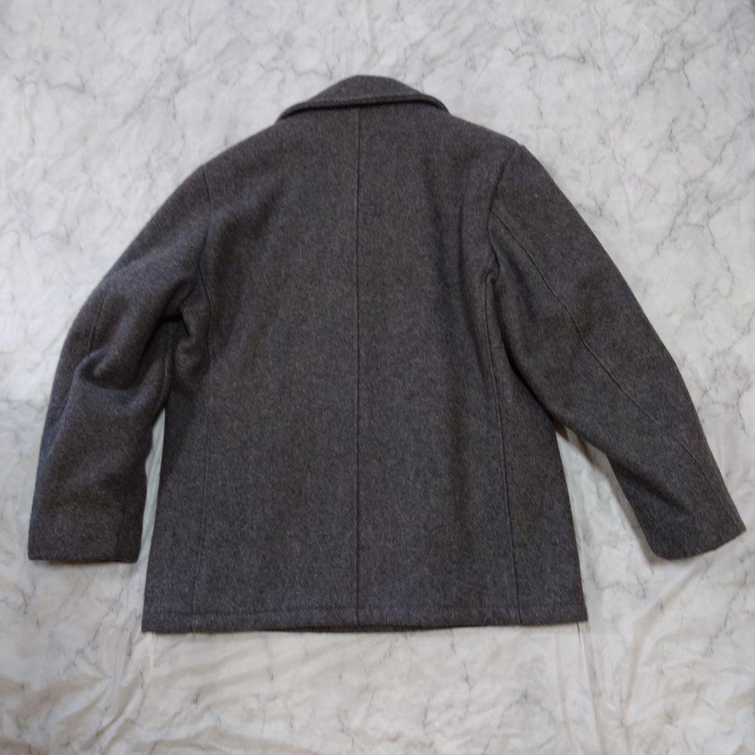 ヴィンテージSchott ウール シングルピーコート グレー未使用に近い 40